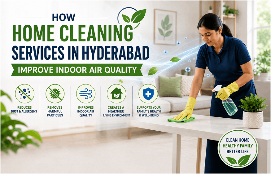 How Home Cleaning Services in Hyderabad Improve Indoor Air Quality