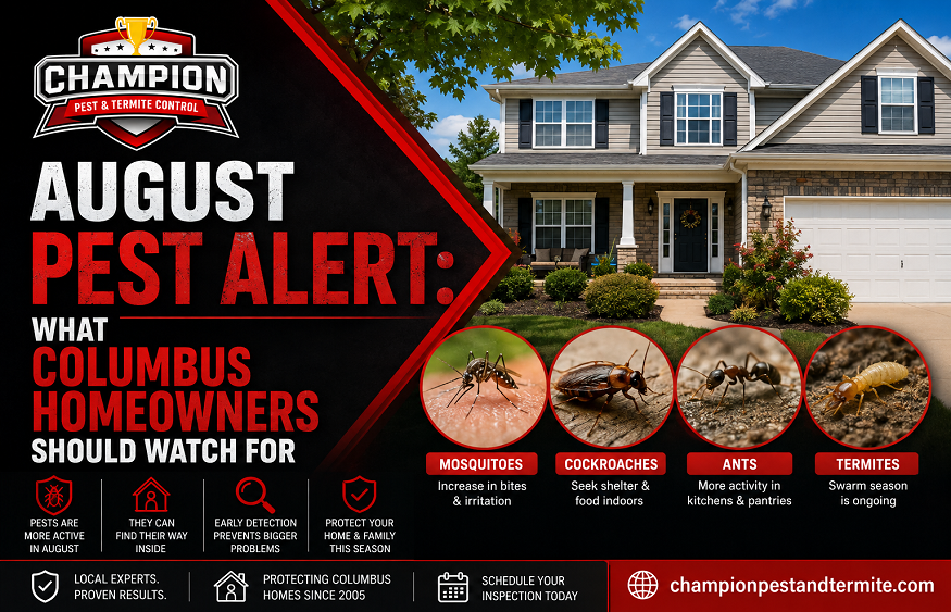 August Pest Alert: What Columbus Homeowners Should Watch For